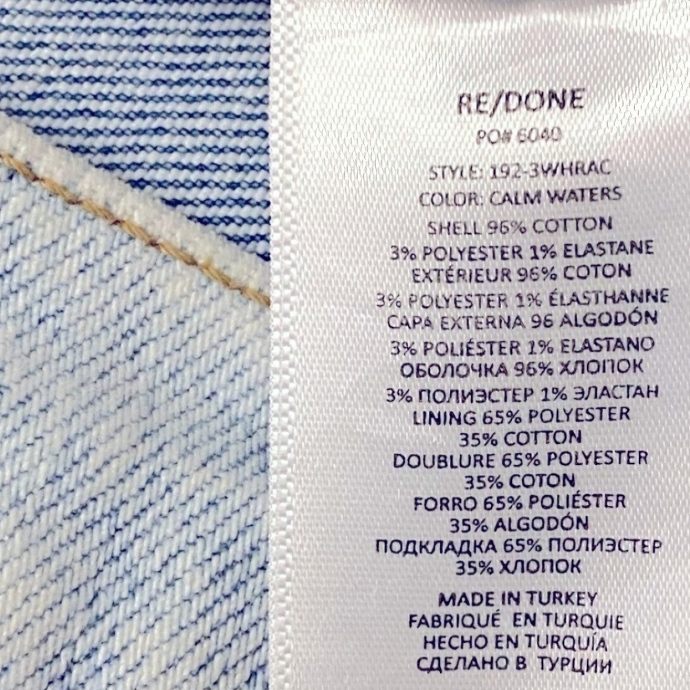 RE/DONE 90s HIGH RISE ANKLE RISE sz 24 - Picture 8 of 8